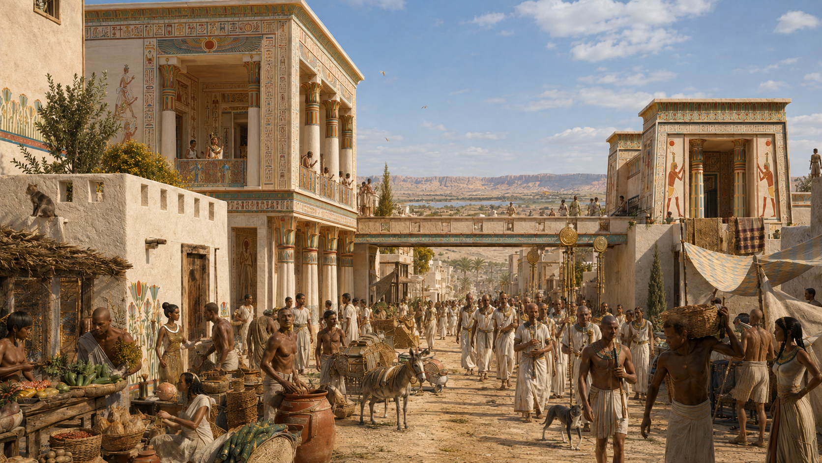 Vie quotidienne à Akhetaton, cité solaire d’Akhénaton